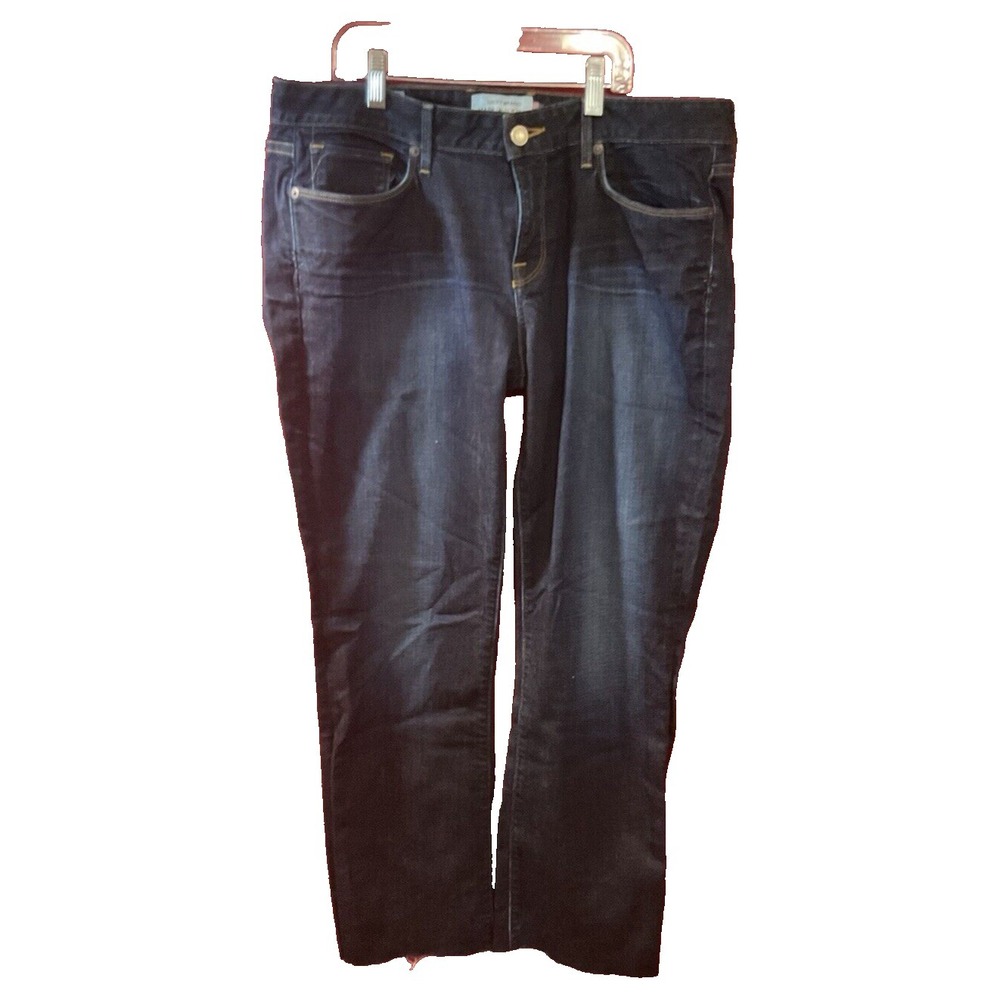 Lucky Brand Jeans Womens 12/31 Dark Wash Raw Hem Low Rise Lolita Boot Jeans